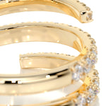 1 CT Round Spiral CVD EF/VVS Diamond Wedding Band 5