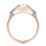1.50 CT Radiant Three Stones CVD G/VS2 Diamond Engagement Ring 15