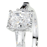 1.50 CT Radiant Three Stones CVD G/VS2 Diamond Engagement Ring 3