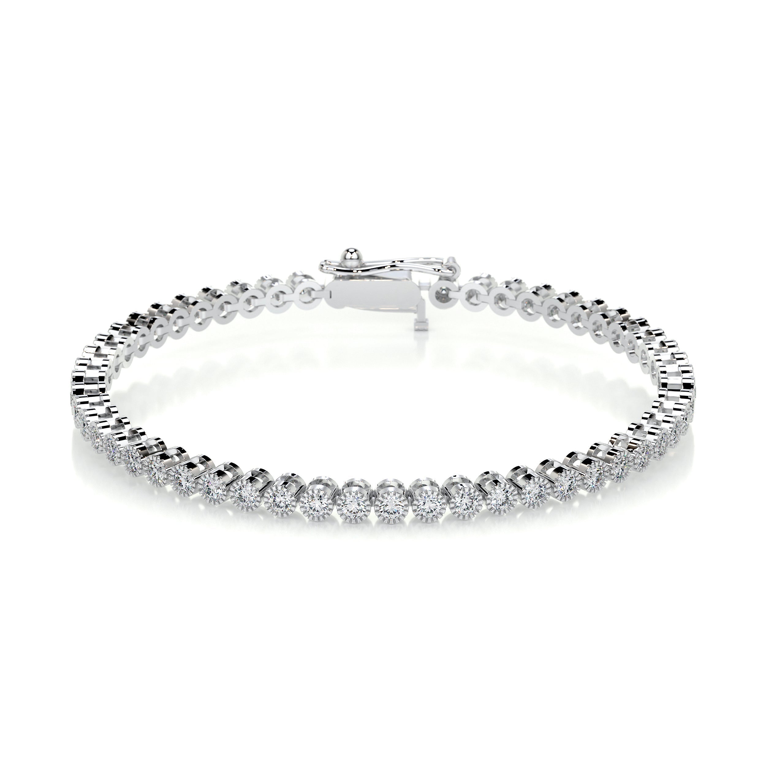 1.5 TCW Round Lab Grown Diamond Tennis Bracelet