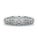 0.5 CT Round Full Eternity CVD EF/VVS Diamond Wedding Band 1