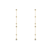 0.30 TCW Round Cut Hoop Moissanite Earrings