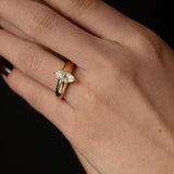 1.04 CT Antique Cut Moval Solitaire Lab Grown Diamond Engagement Ring