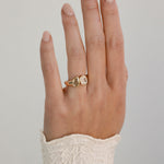 1.72 CT Antique Cut Toi et Moi Lab Grown Diamond Engagement Ring