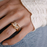 1.72 CT Antique Cut Toi et Moi Lab Grown Diamond Engagement Ring