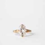 3.35 CT Antique Elongated Cushion Solitaire Lab Grown Diamond Engagement Ring