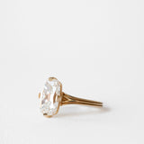 3.35 CT Antique Elongated Cushion Solitaire Lab Grown Diamond Engagement Ring