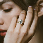 3.35 CT Antique Elongated Cushion Solitaire Lab Grown Diamond Engagement Ring