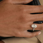 3.35 CT Antique Elongated Cushion Solitaire Lab Grown Diamond Engagement Ring