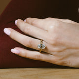 3.35 CT Antique Elongated Cushion Solitaire Lab Grown Diamond Engagement Ring