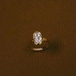 3.35 CT Antique Elongated Cushion Solitaire Lab Grown Diamond Engagement Ring