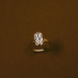 3.35 CT Antique Elongated Cushion Solitaire Lab Grown Diamond Engagement Ring