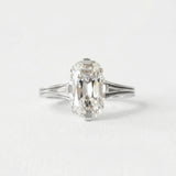 3.35 CT Antique Elongated Cushion Solitaire Lab Grown Diamond Engagement Ring