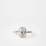 2.05 CT Antique Elongated Cushion Bezel Lab Grown Diamond Engagement Ring