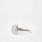 2.05 CT Antique Elongated Cushion Bezel Lab Grown Diamond Engagement Ring