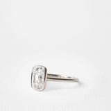 2.05 CT Antique Elongated Cushion Bezel Lab Grown Diamond Engagement Ring