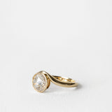 0.94 CT True Antique Round Solitaire Lab Grown Diamond Engagement Ring