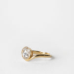 0.94 CT True Antique Round Solitaire Lab Grown Diamond Engagement Ring