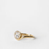 0.94 CT True Antique Round Solitaire Lab Grown Diamond Engagement Ring