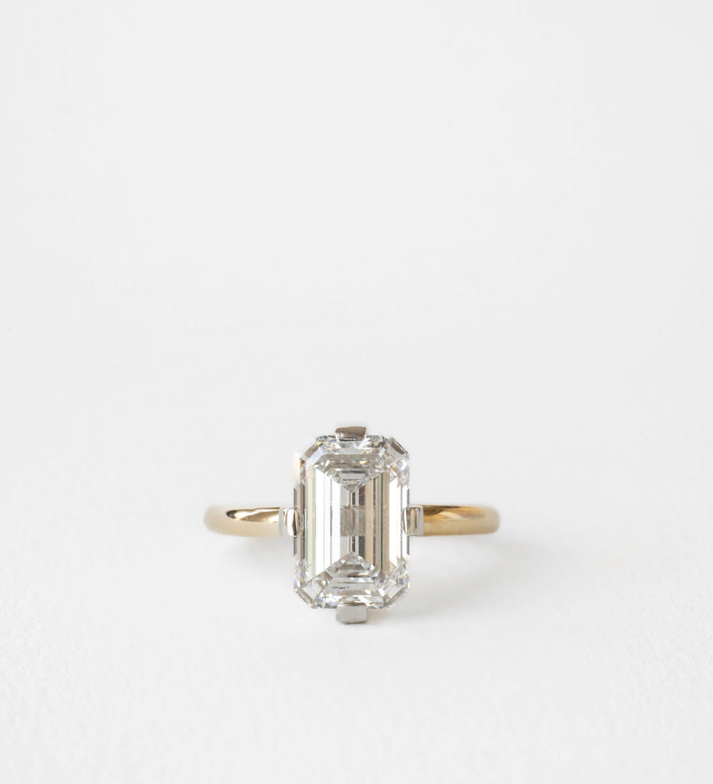0.94 CT True Antique Round Solitaire Lab Grown Diamond Engagement Ring