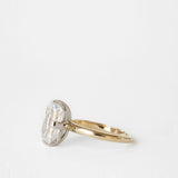 0.94 CT True Antique Round Solitaire Lab Grown Diamond Engagement Ring