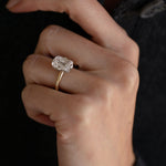 0.94 CT True Antique Round Solitaire Lab Grown Diamond Engagement Ring