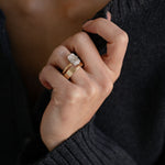 0.94 CT True Antique Round Solitaire Lab Grown Diamond Engagement Ring