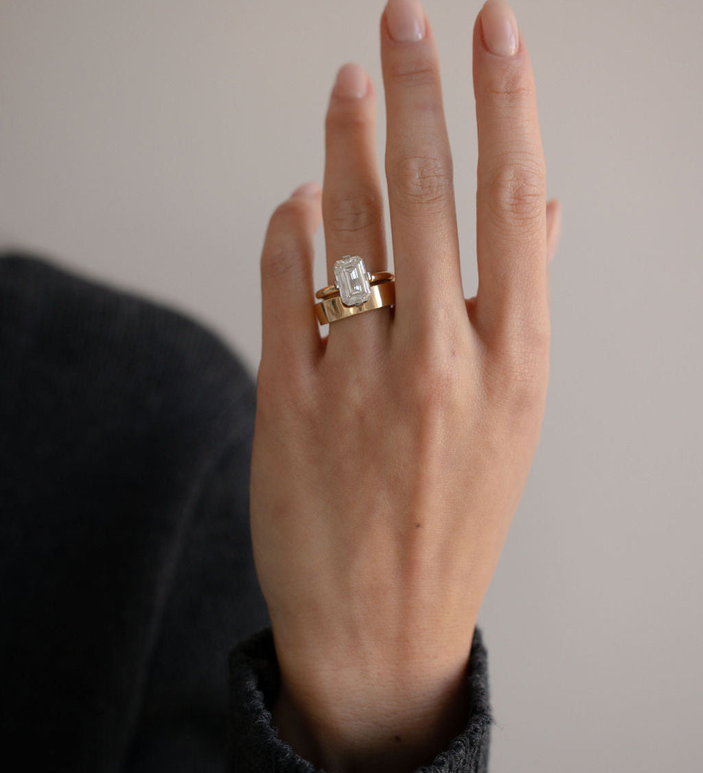 0.94 CT True Antique Round Solitaire Lab Grown Diamond Engagement Ring