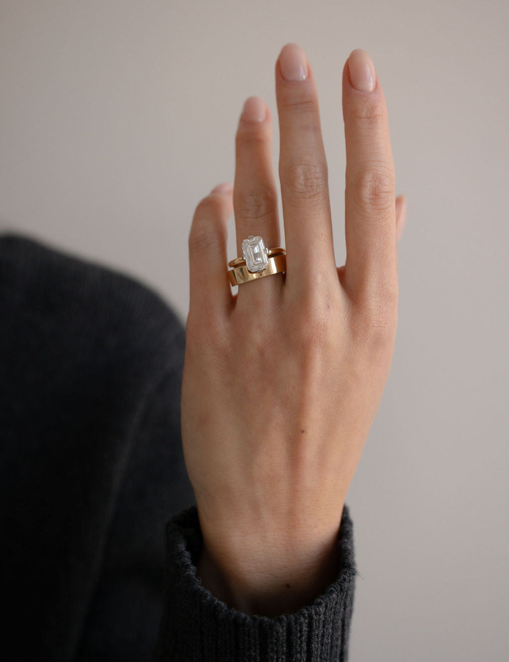 0.94 CT True Antique Round Solitaire Lab Grown Diamond Engagement Ring