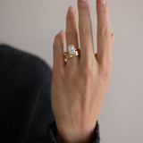 0.94 CT True Antique Round Solitaire Lab Grown Diamond Engagement Ring