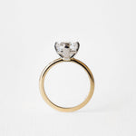 0.94 CT True Antique Round Solitaire Lab Grown Diamond Engagement Ring