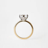 0.94 CT True Antique Round Solitaire Lab Grown Diamond Engagement Ring