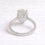 Adele – Inspired 8 Carat Pear Cut Pave Lab Grown Diamond Engagement Ring