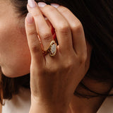Marquise Lab Grown Diamond unique Engagement Ring