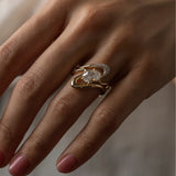 Oval Lab Grown Diamond Unique Engagement Ring