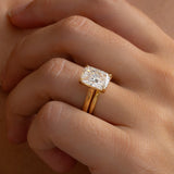 Cushion Lab Grown Diamond Solitaire Style Engagement Ring