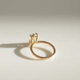 1.5 CT Oval Shaped Solitaire Lab Grown Diamond Engagement Ring