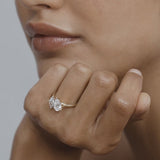 2.5 CT Pear & Marquise Shaped Toi Et Moi Lab Grown Diamond Engagement Ring