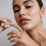 2.5 CT Radiant Shaped Solitaire Lab Grown Diamond Engagement Ring