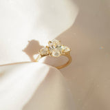 1.5 CT Oval Shaped Three Stone Lab Grown Diamond Engagement Ring