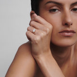 2.5 CT East West Oval Shaped Solitaire Lab Grown Diamond Engagement Ring