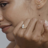 1.5 CT Marquise Shaped Solitaire Lab Grown Diamond Engagement Ring