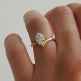 1 CT Oval Shaped Solitaire Lab Grown Diamond Engagement Ring