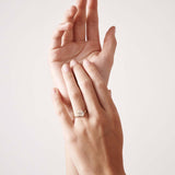 1 CT Oval Shaped Solitaire Lab Grown Diamond Engagement Ring