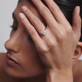 2 CT Elongated Cushion Shaped Solitaire Lab Grown Diamond Engagement Ring