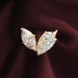 6.40 TCW Pear & Marquise Shaped Toi Et Moi Lab Grown Diamond Engagement Ring