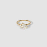 1.28 TCW Pear Shaped Toi Et Moi Lab Grown Diamond Engagement Ring