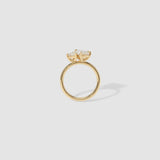 1.28 TCW Pear Shaped Toi Et Moi Lab Grown Diamond Engagement Ring