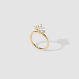 1.28 TCW Pear Shaped Toi Et Moi Lab Grown Diamond Engagement Ring