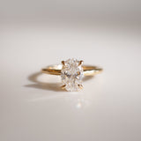 1.56 CT Oval Shaped Solitaire Lab Grown Diamond Engagement Ring